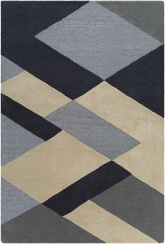 Kennedy 72 X 48 inch Ink Blue Rug in 4 X 6, Rectangle