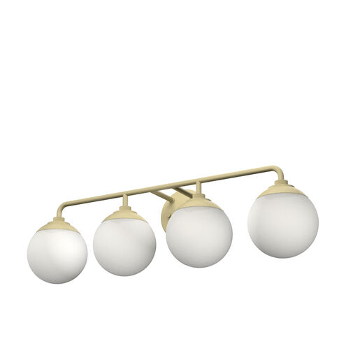 Hepburn 4 Light 30 inch Painted Modern Brass Vanity Light Wall Light