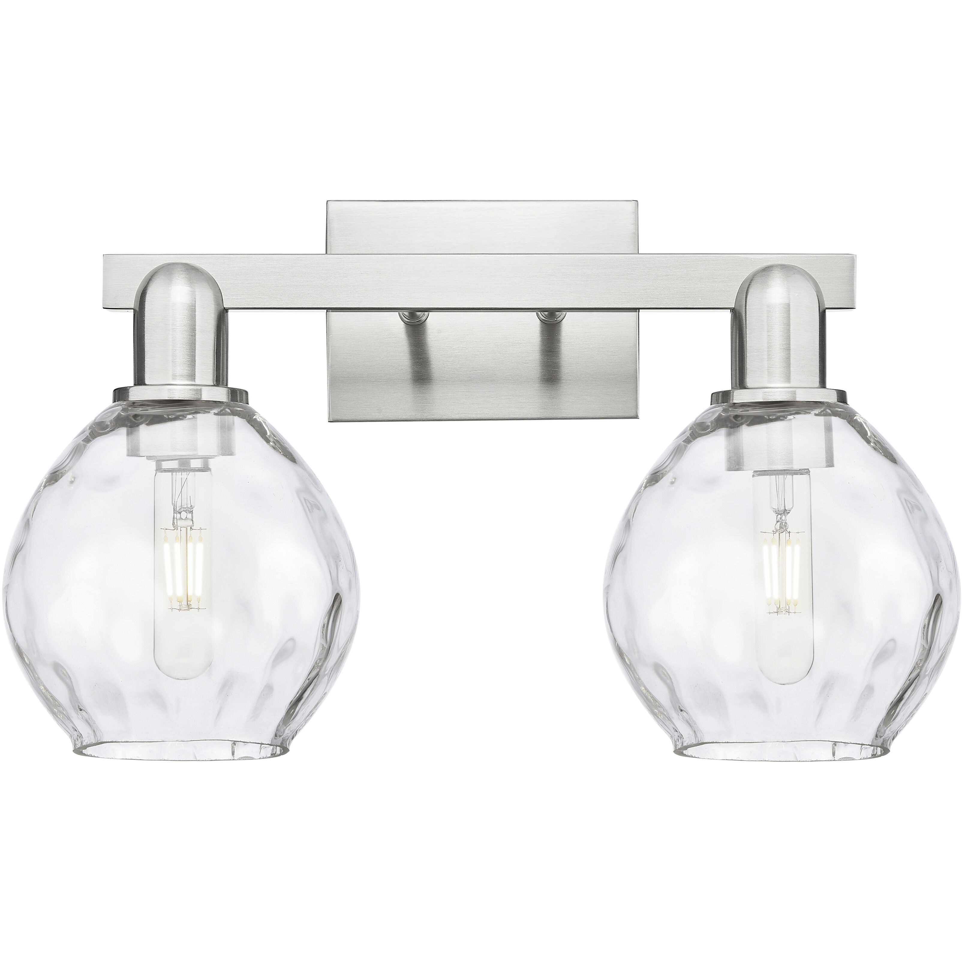 Arcadia Waverly 2 Light 17 inch Brushed Satin Nickel Bath Vanity Light Wall Light