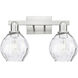 Arcadia Waverly 2 Light 17 inch Brushed Satin Nickel Bath Vanity Light Wall Light