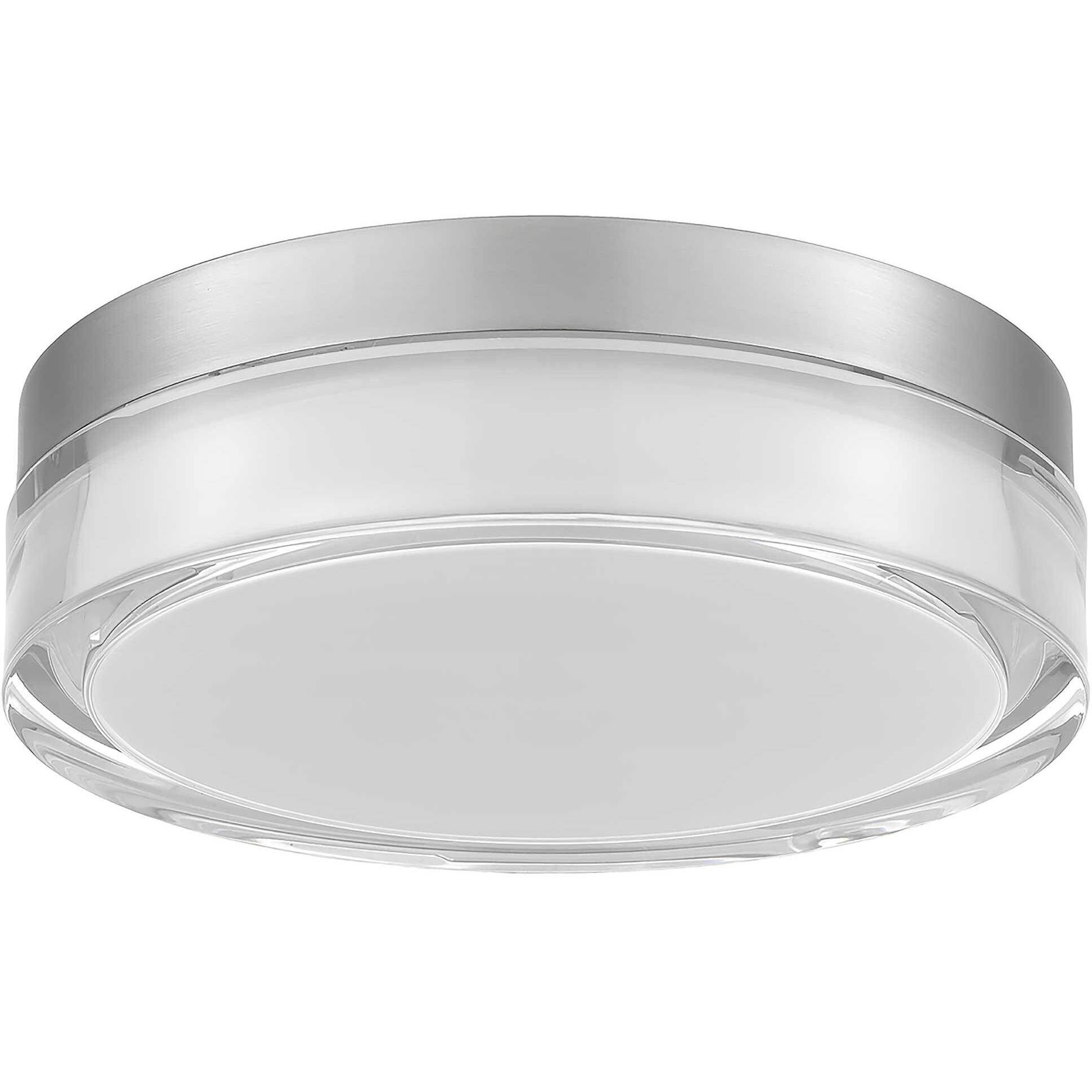 Sunspot LED 9 inch Brushed Stainless Steel Outdoor Flush Mount
