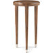 Dorchester 25 X 13.75 inch Mayfair / Antique White Brass Accent Table, Wooden