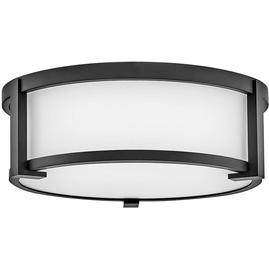 Lowell 2 Light 13 inch Black Outdoor Ceiling Light
