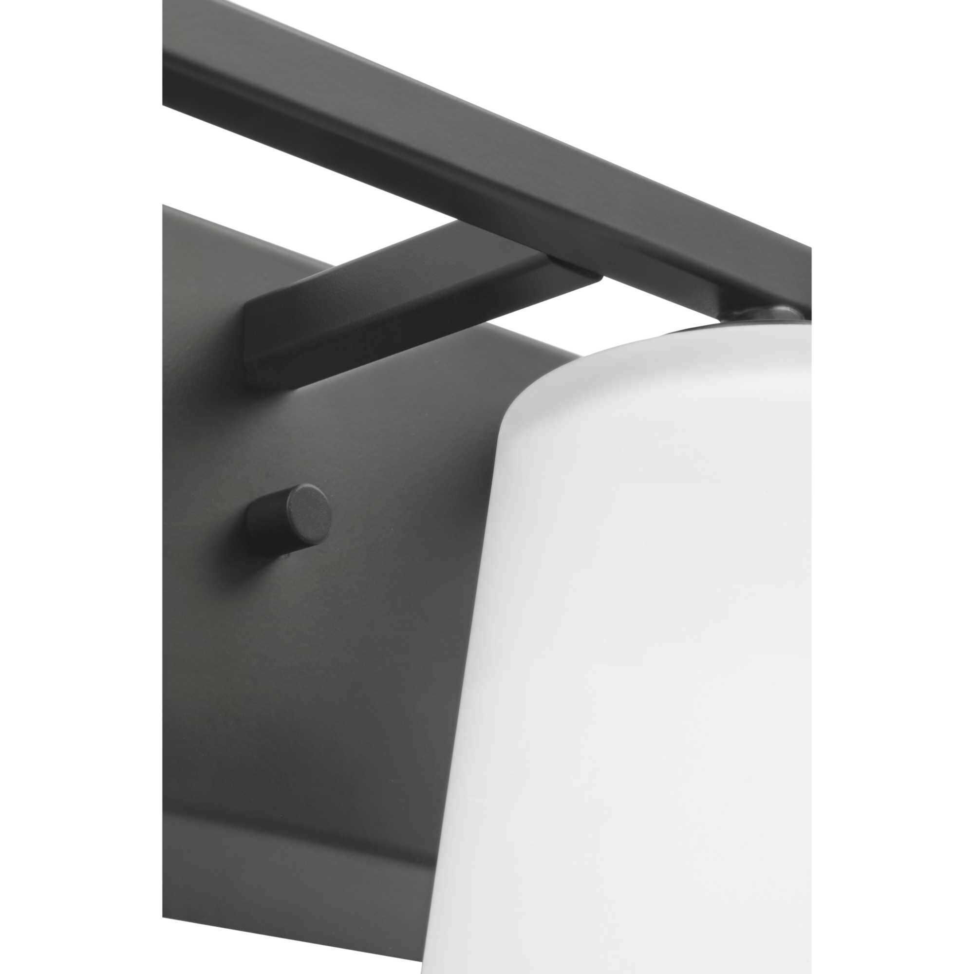 Vertex 3 Light 20.87 inch Matte Black Bath Light Wall Light