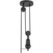 Alora Mood Ellen 1 Light 20 inch Matte Black/White Linen Pendant Ceiling Light