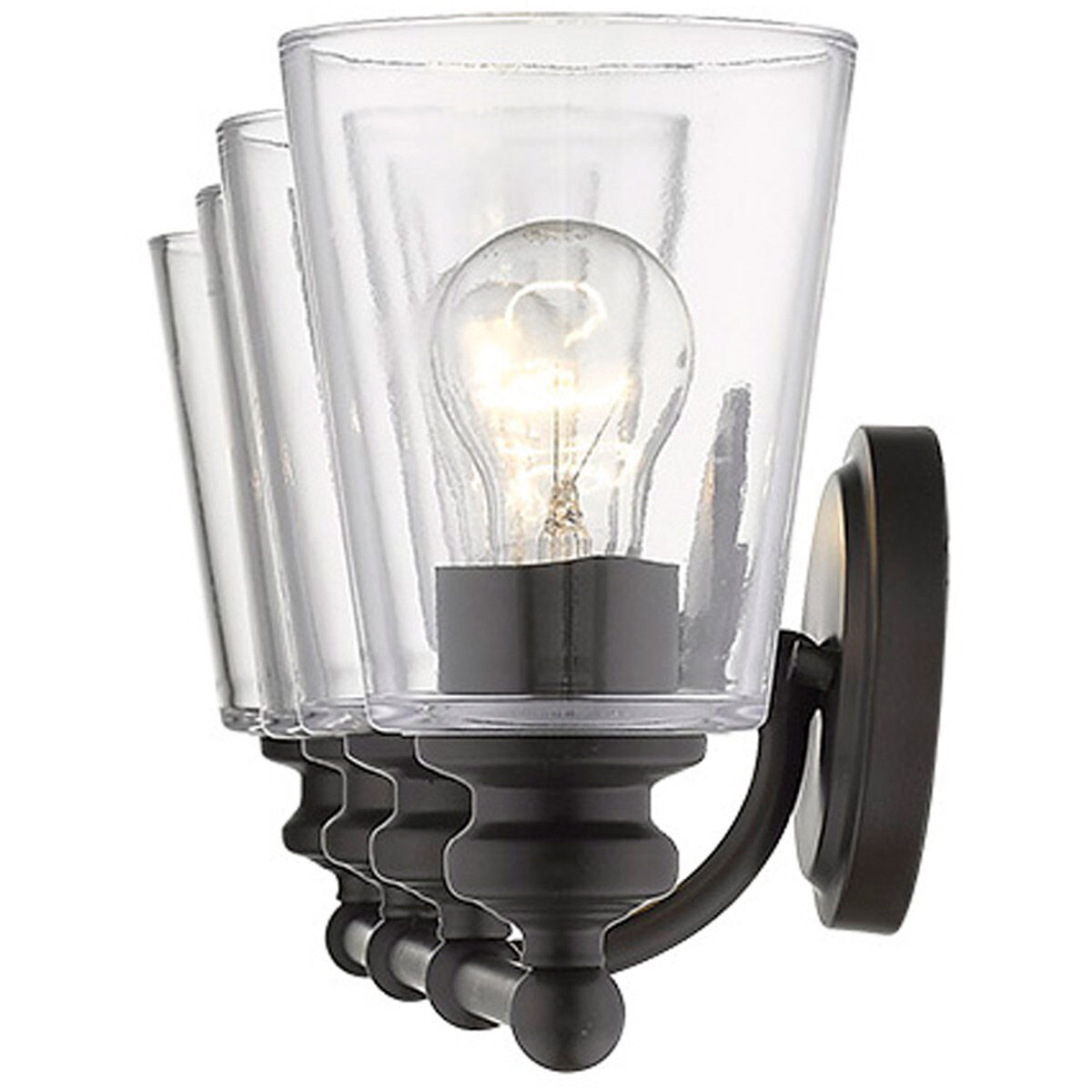 Ceil 4 Light 32 inch Oil-Rubbed Bronze Vanity Light Wall Light in Oil Rubbed Bronze