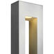 Atlantis LED 16 inch Titanium Outdoor Wall Mount Lantern, Medium