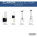 Clarion 2 Light 20 inch Matte Black Bath Vanity Wall Light