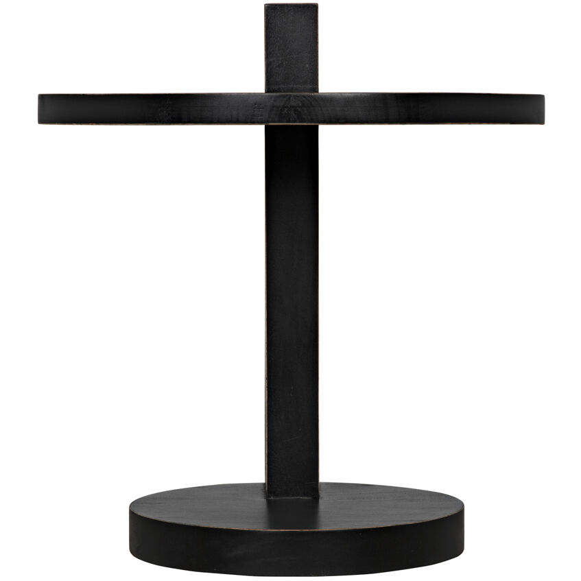 Reed 25 X 22 inch Hand Rubbed Black Side Table