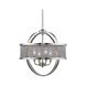 Colson 4 Light 17.5 inch Pewter Chandelier Ceiling Light, Mini