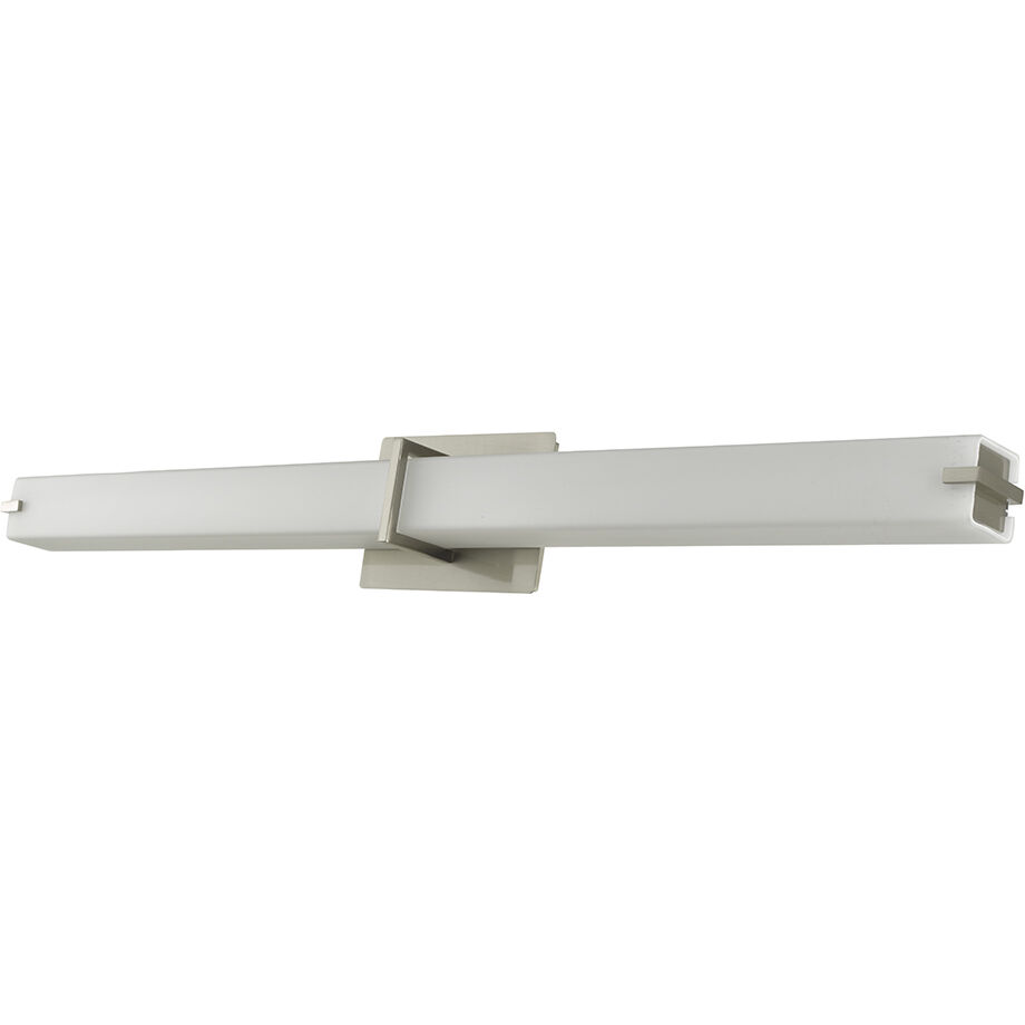 Squire LED 38 inch Brushed Nickel Bath Vanity Light Wall Light