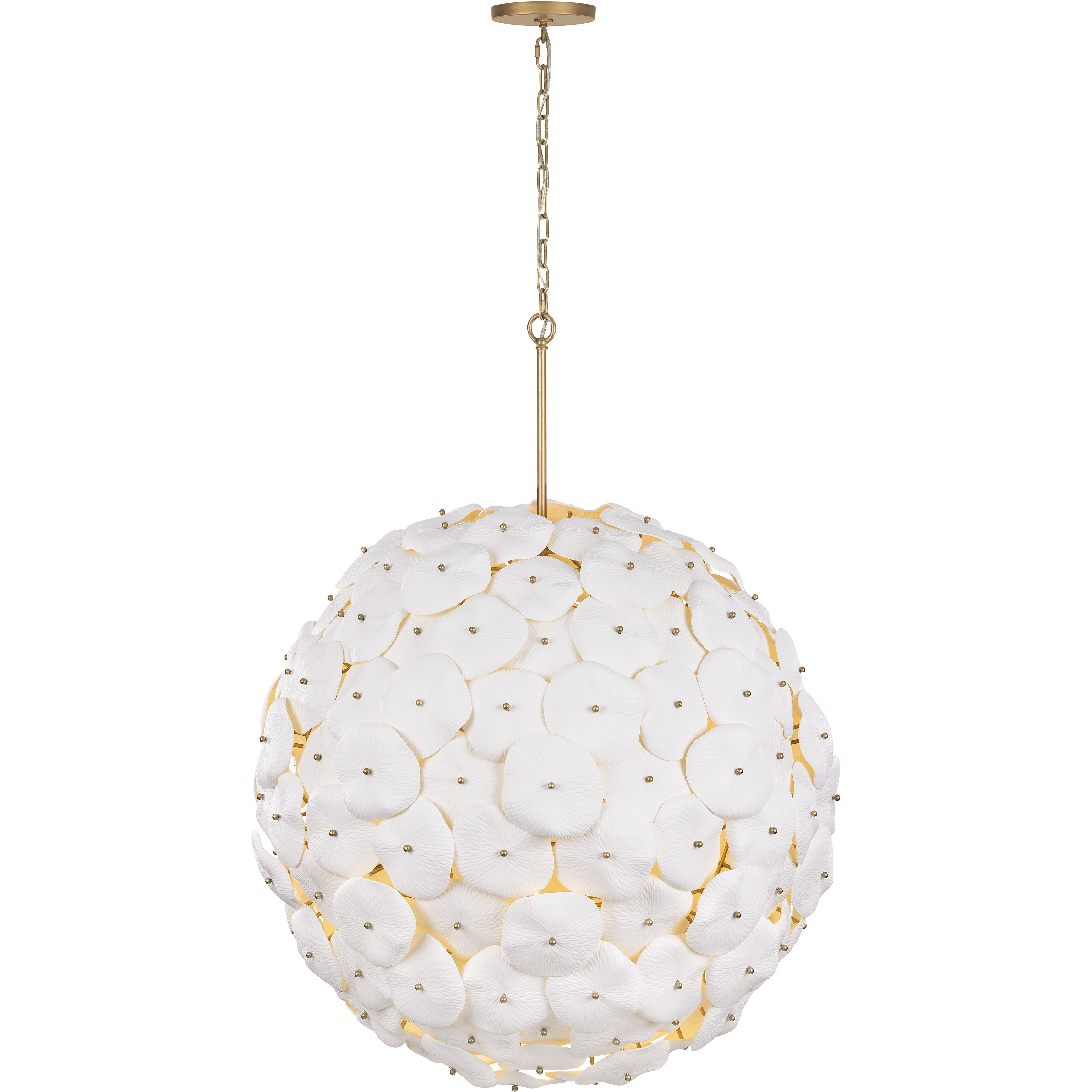 Coastlyn 9 Light 36.75 inch Legacy Brass Pendant Ceiling Light