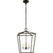 Chapman & Myers Darlana 4 Light 17 inch Aged Iron Lantern Pendant Ceiling Light, Medium