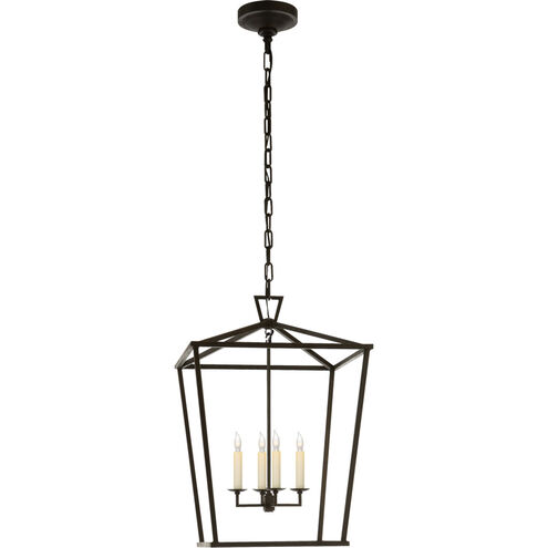 Visual Comfort E.F. Chapman Darlana 4 Light Foyer Lantern in Aged Iron CHC2165AI - Open Box