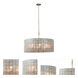 Roxy 8 Light 33 inch Oxidized Gold Leaf Pendant Ceiling Light
