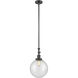 Franklin Restoration Beacon 1 Light 10 inch Oil Rubbed Bronze Mini Pendant Ceiling Light in Incandescent, Seedy, Franklin Restoration
