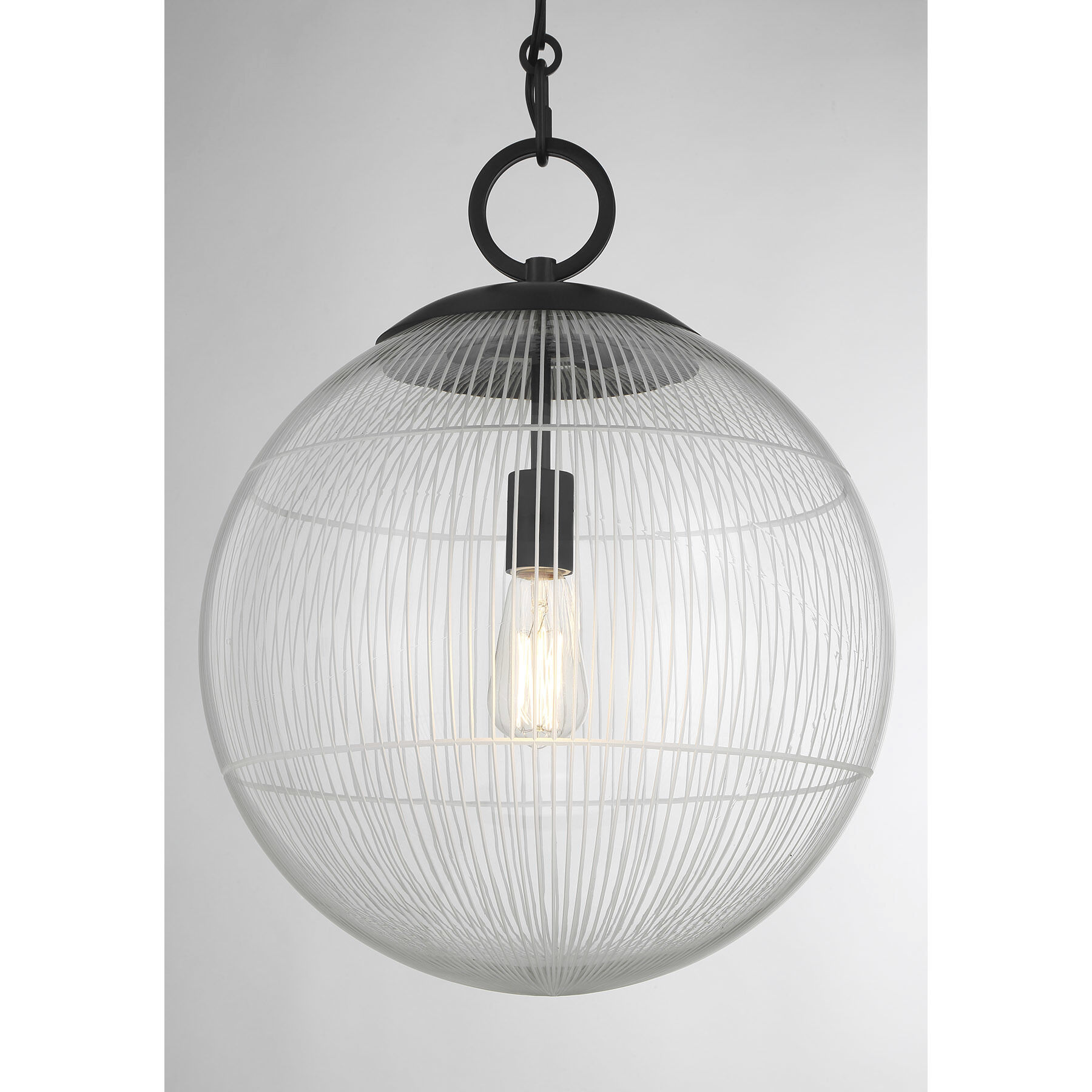 Cabot 1 Light 16 inch Matte Black Pendant Ceiling Light