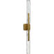 Curva LED 4.7 inch Brass Vanity Light Wall Light