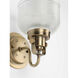 Artrude St 1 Light 6 inch Vintage Brass Bath Vanity Wall Light