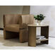 Tryor Sahara Sand Leather Lounge Chair