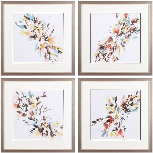 Florals Collection Teal Framed Art