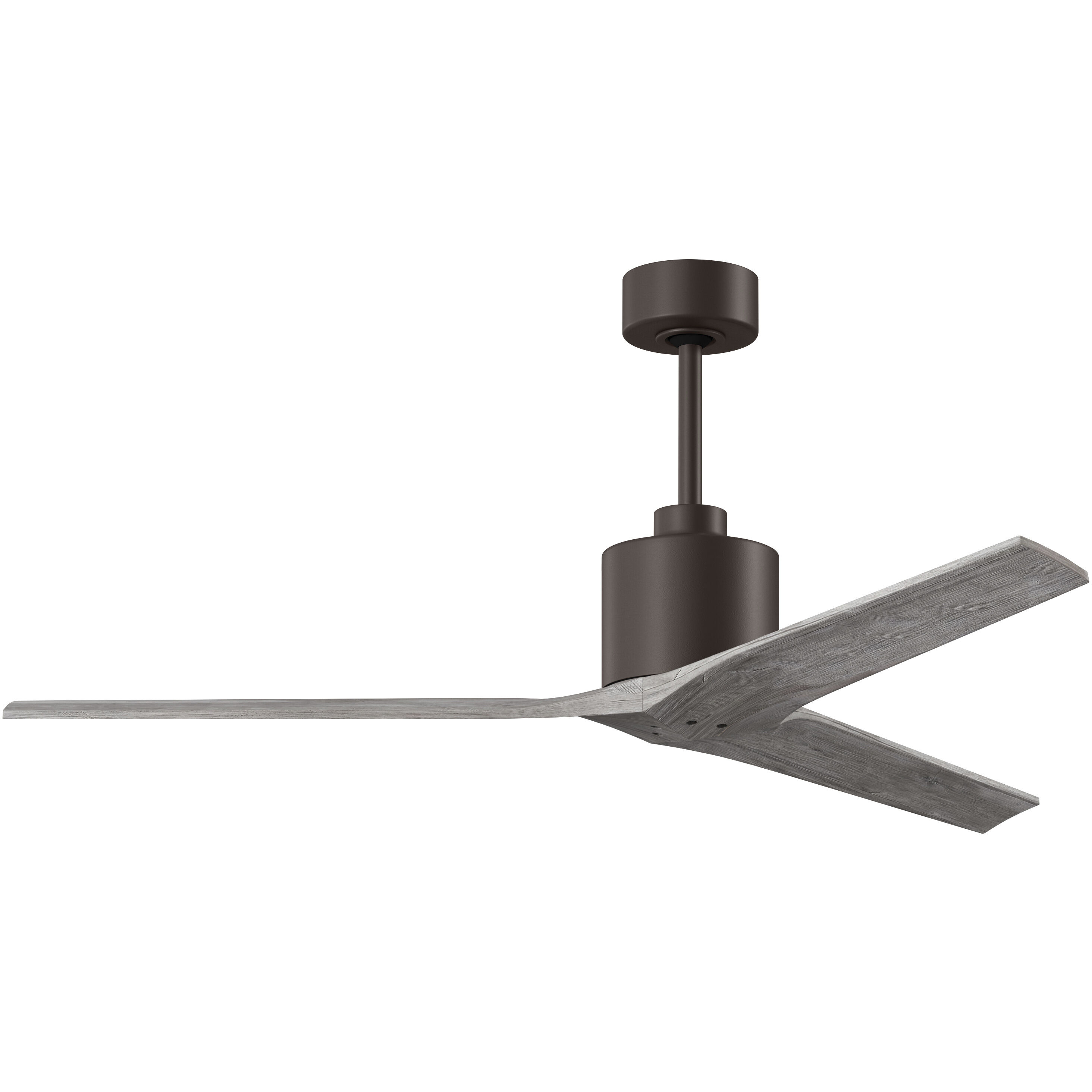 Atlas Mollywood 60 inch Textured Bronze with Barn Wood Tone Blades Ceiling Fan, Atlas