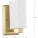 Estrada 1 Light 4.5 inch Brushed Gold Bathroom Vanity Light Wall Light