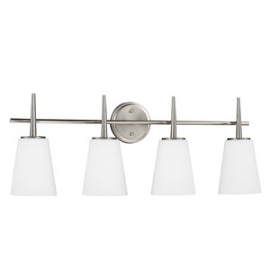 Driscoll 4 Light 30.75 inch Brushed Nickel Bath Vanity Wall Sconce Wall Light