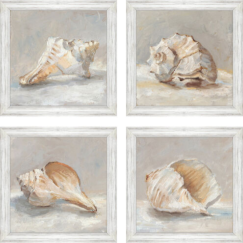 Waterside Blue and Brown and Gray Framed Art