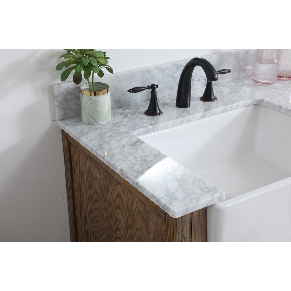 Franklin 36 X 22 X 35 inch Driftwood Bathroom Vanity Cabinet