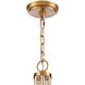 Anastasia 6 Light 23 inch Lacquered Gold Chandelier Ceiling Light