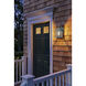 Norfield 1 Light 12.25 inch Verde Green Outdoor Sconce in Seedy Glass, Brass Traditions by Innovations Lighting