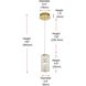 Aston 1 Light 6.5 inch Satin Gold Pendant Ceiling Light