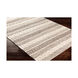 Farmhouse Neutrals 108 X 72 inch Cream/Oatmeal/Charcoal/Beige Handmade Rug in 6 x 9, Rectangle