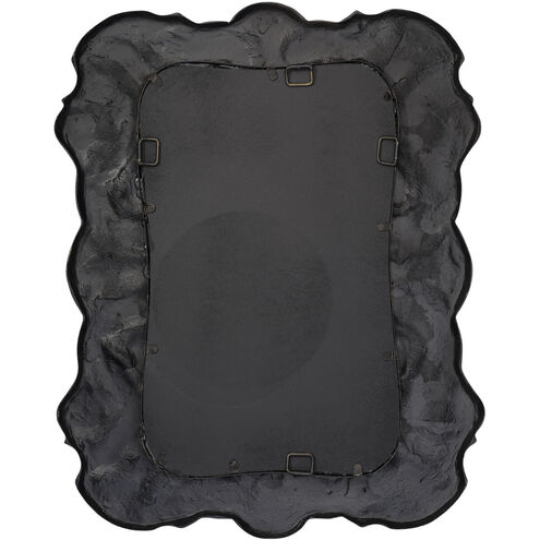 Baroque 36 X 28.5 inch Satin Black Mirror