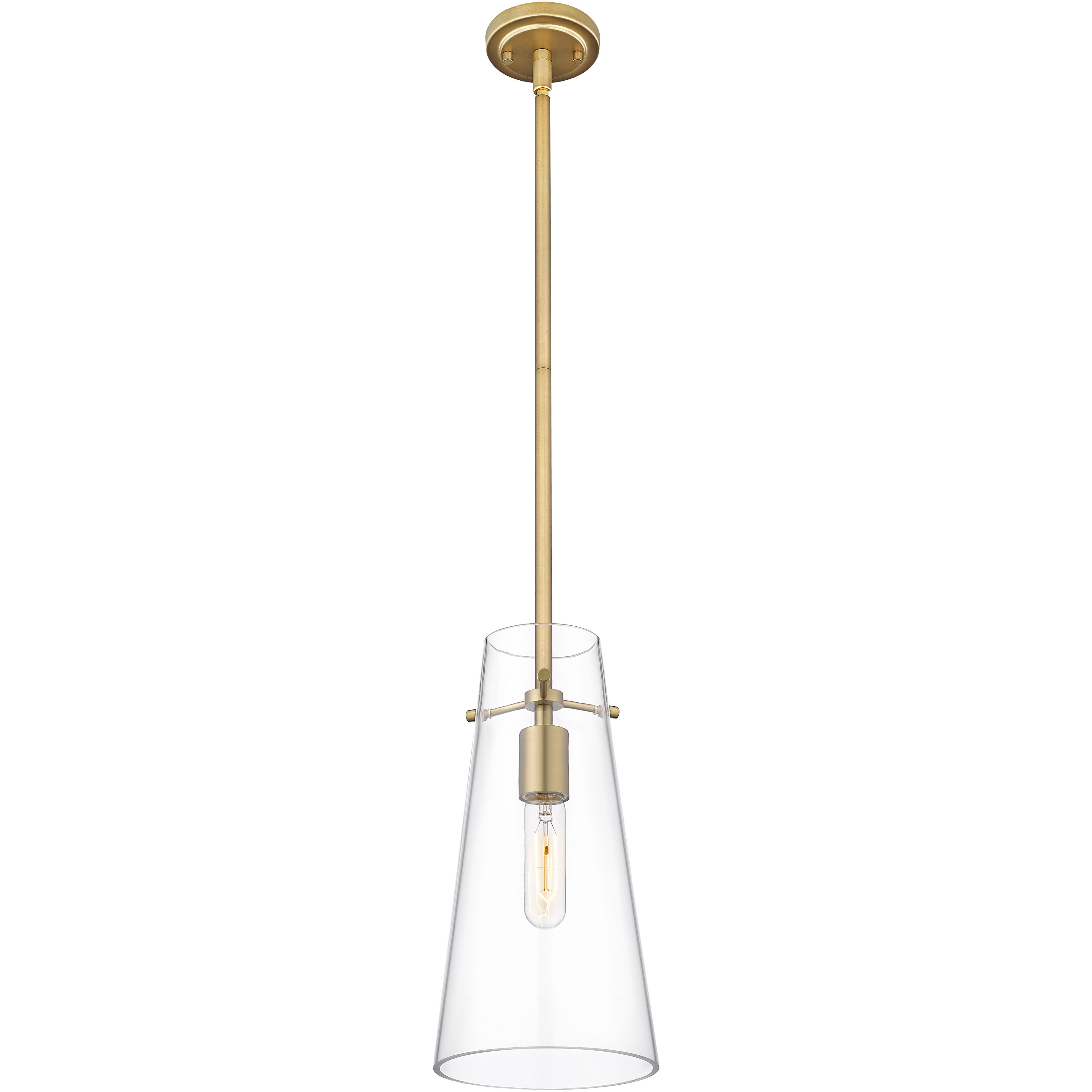 Kira 1 Light 6.5 inch Modern Gold Pendant Ceiling Light
