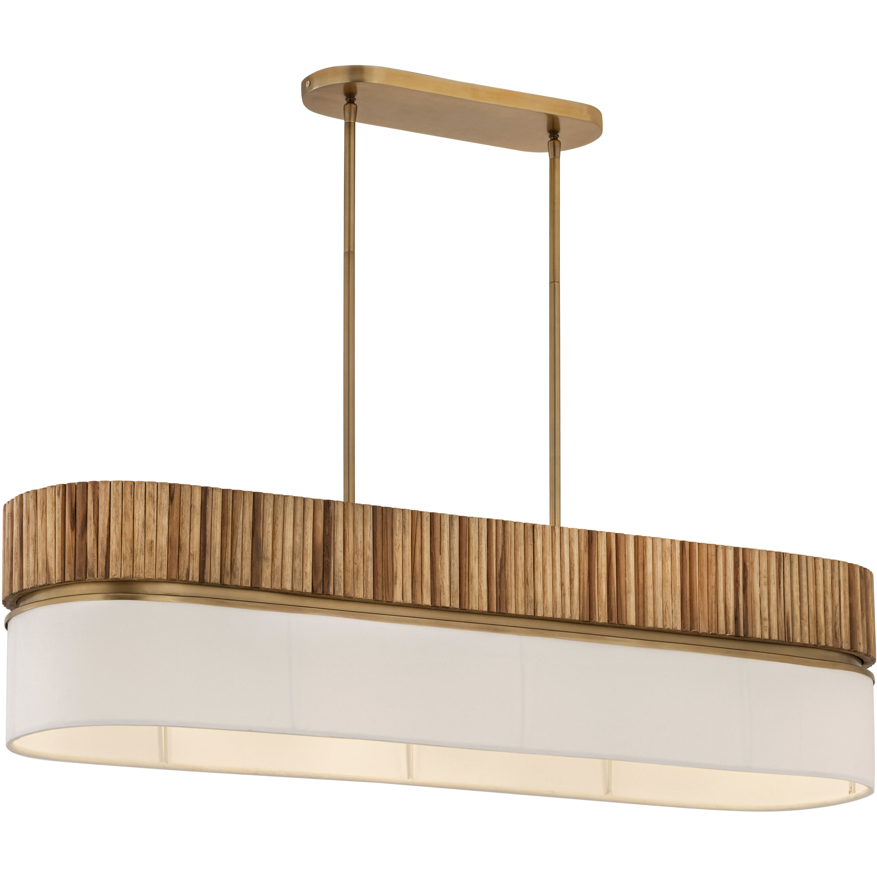 Nebri 5 Light 42.5 inch Legacy Brass Linear Chandelier Ceiling Light