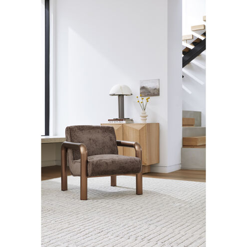 Magnus Medium Brown / Metallic - Brass Accent Chairs
