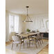 Duo LED 31.25 inch Classic Black and Gold Shimmer Pendant Ceiling Light