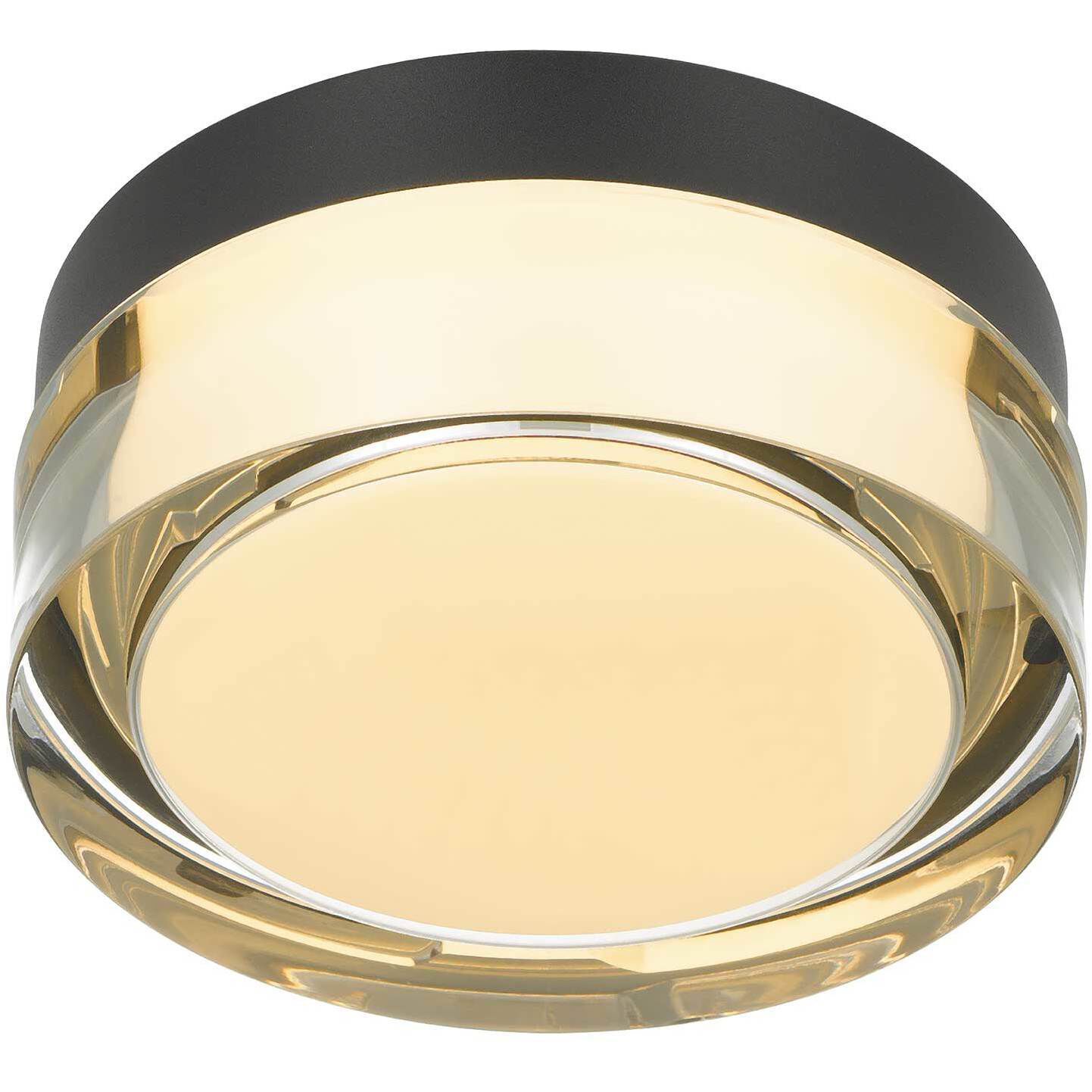 Sunspot LED 6 inch Sand Black Outdoor Flush Mount