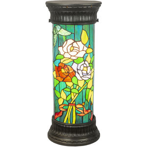 Floral Garden Column 24 inch 16.00 watt Antique Bronze Accent Lamp Portable Light
