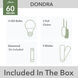 Dondra 60 inch Noble Bronze with Warm Grey Oak Blades Ceiling Fan