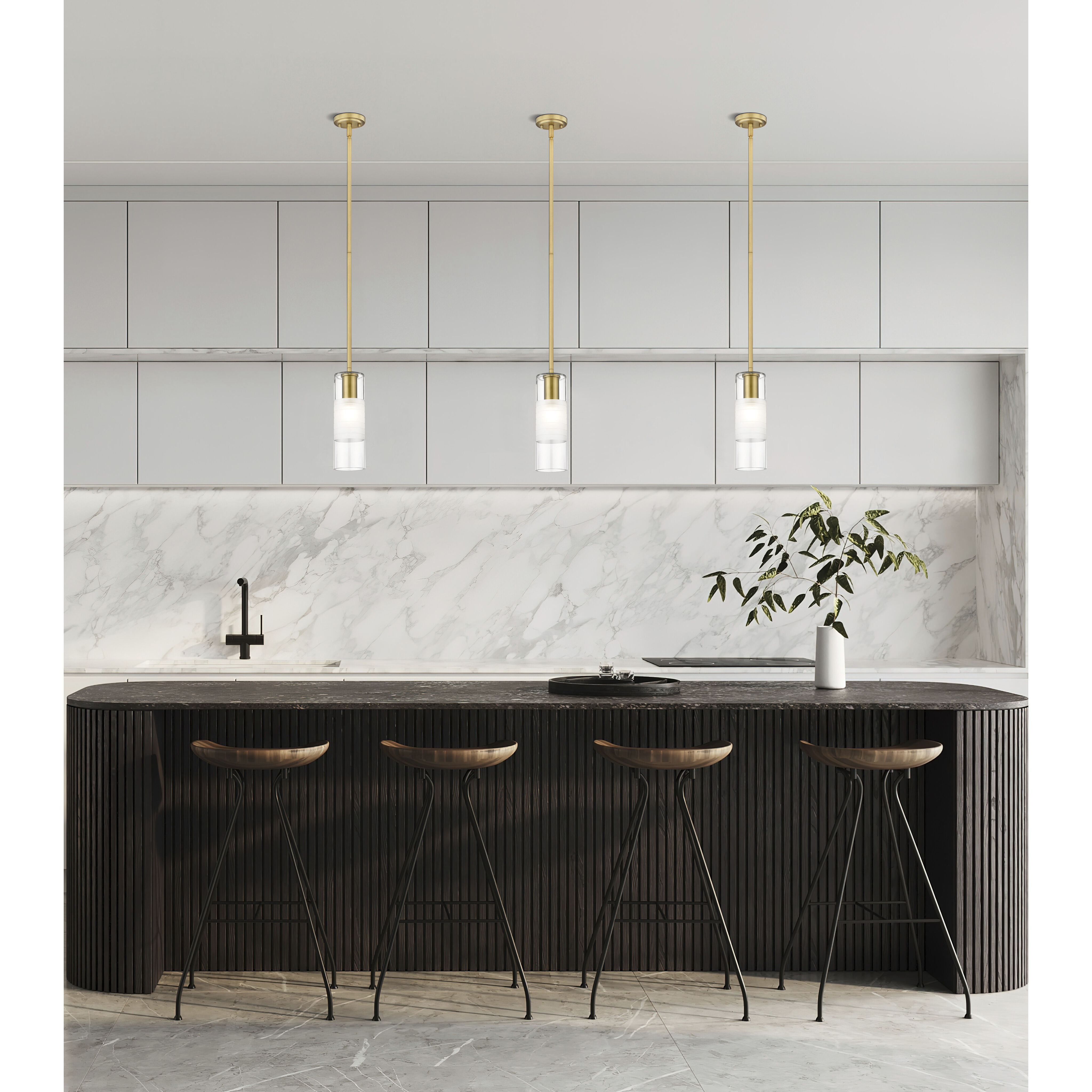 Alton 1 Light 4.75 inch Modern Gold Pendant Ceiling Light