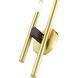 Denmark 2 Light 5 inch Satin Brass ADA ADA Double Sconce Wall Light