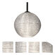 Kristall 8 1 Light Black Cord Pendant Ceiling Light