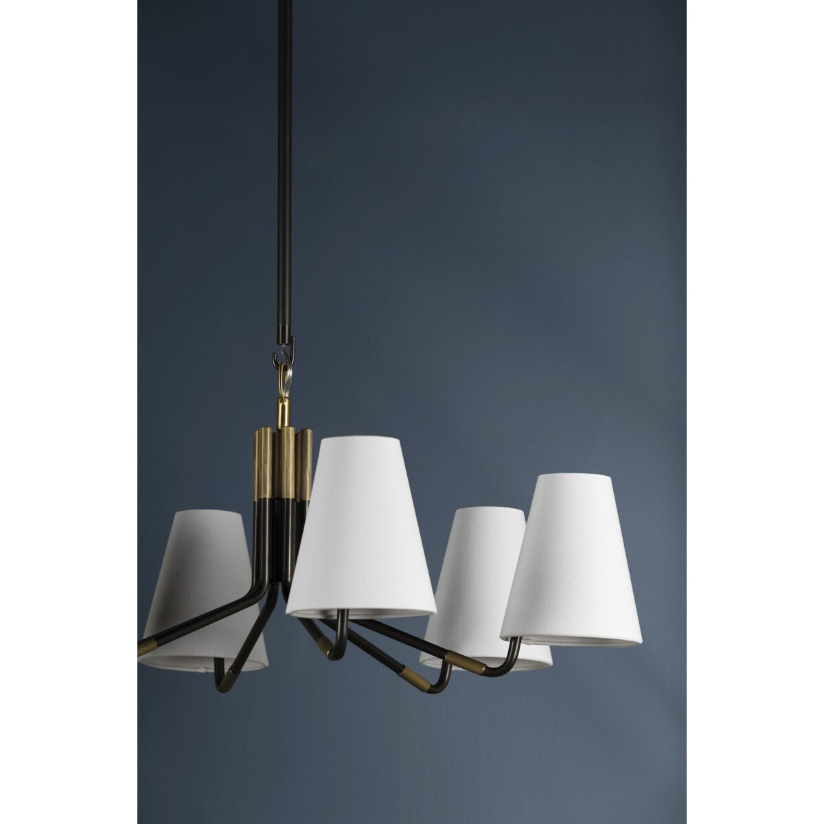 Stanwyck 6 Light 31.5 inch Aged Brass and Distressed Bronze Chandelier Ceiling Light