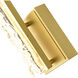 Stagger LED 4.3 inch Brass Wall Light