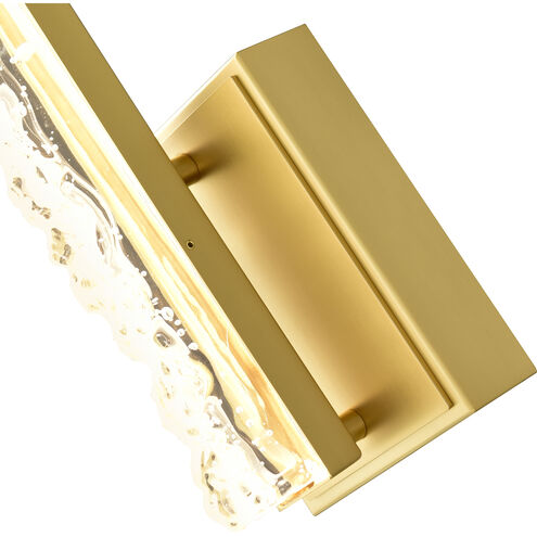Stagger LED 4.3 inch Brass Wall Light