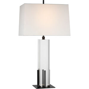 Thomas O'Brien Gironde 31.25 inch 15 watt Crystal and Bronze Table Lamp Portable Light, Large