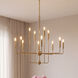 Avondale 12 Light 34 inch Warm Brass Chandelier Ceiling Light, Essentials